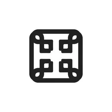 Full screen icon. Simple style poster background symbol. Full screen brand .. Stock Illustration