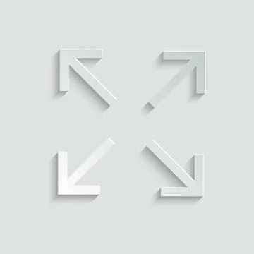 Full Screen icon vector. Stock Illustration