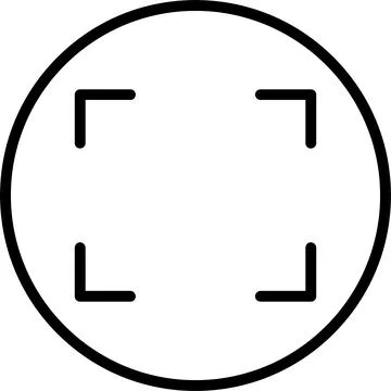 Full Screen Line Icon Design Stock Illustration