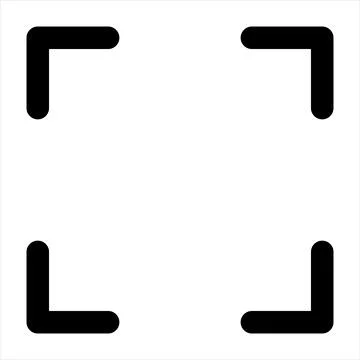 Full screen line icon vector illustration isolated on white background Illustrazione stock