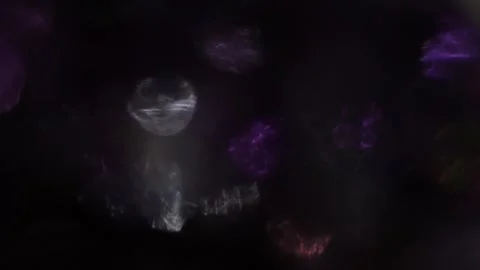 Full-screen multi-color crystal bokeh that gives video a pop Video stock 317490758