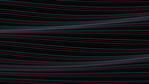 Full screen neon animated waves loop, wavy multicolored lines Stock Footage 322557513