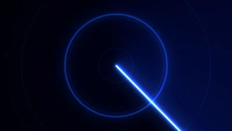 Full screen Neon glow radar screen animation on black background. motion backgro Stock-Footage 254879017