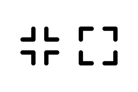 Full screen. Vector icon design. Stock Illustration