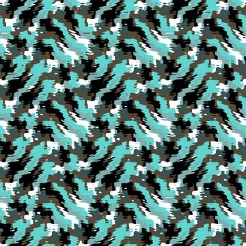 Full seamless abstract decorative pattern vector. Multicolored texture design Stock Illustration