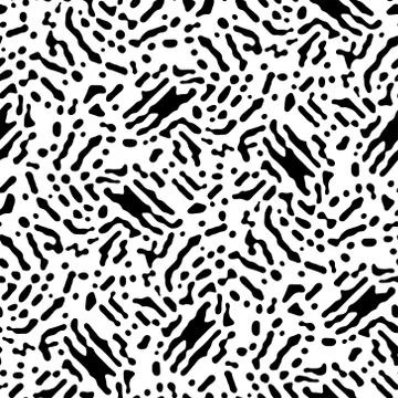 Full Seamless Abstract Pattern. Monochrome Vector 库存插图