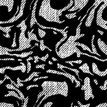 Full Seamless Abstract Texture Pattern. Monochrome Vector. Stock Illustration