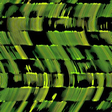 Full Seamless abstract wave lines pattern for fabric printing Stock Illustration