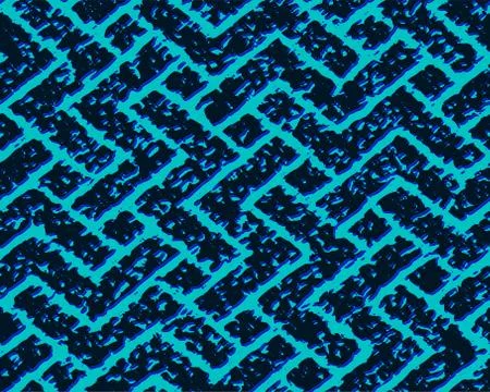 Full seamless blue geometric texture pattern vector for decoration Stock Illustration