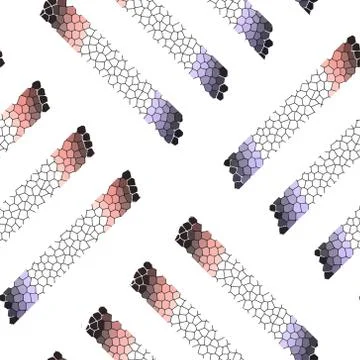 Full seamless decorative pattern vector. Multicolored texture design Stock Illustration