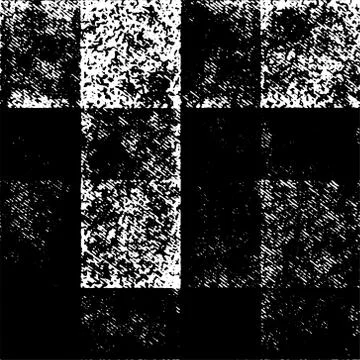 Full Seamless Halftone Square Pattern. Monochrome Vector. イラスト素材