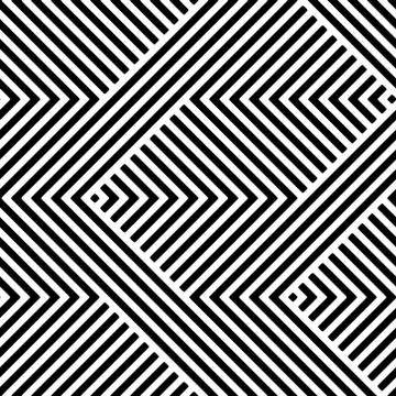 Full seamless modern geometric texture pattern for decor and textile Stock Illustration