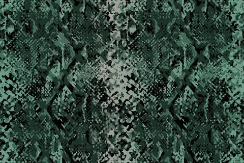 Full Seamless snake leather design for textile fabric print Stock Illustration