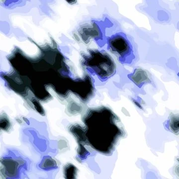 Full Seamless Tie Dye Pattern Watercolor Brush Vector Stock Illustration