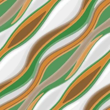 Full Seamless Watercolor Wave Pattern for women dress and Home Design Stock Illustration