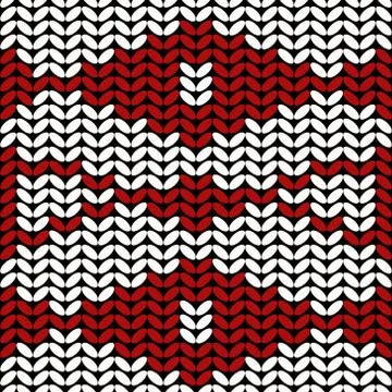 Full Seamless wool sweater pattern vector. Girls and boys wear design for fab Illustrazione stock