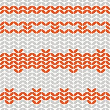 Full Seamless wool sweater pattern vector. Girls and boys wear design for fab Illustrazione stock