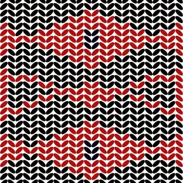Full Seamless wool sweater pattern vector. Girls and boys wear design for fab Illustrazione stock