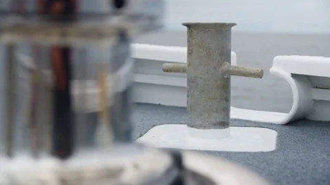 A full shot of a dock anchor Stock Footage 78993908