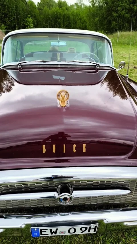 The full-size car Buick Roadmaster Riviera coupe, 1951. Stock Footage 296544540