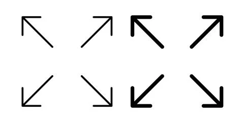 Full size icon. Style is flat and line symbol Stock Illustration