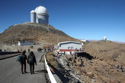 Full solar eclipse in Chile, La Higuera - 02 Jul 2019 Stock Photos