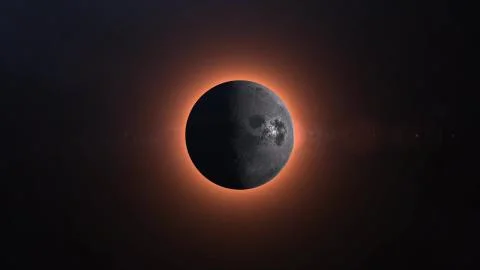 Full solar eclipse Stock Photos
