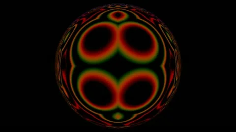 Full-sphere with a changing pattern. Stock Footage 10912058