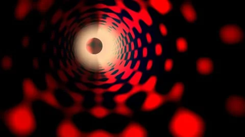 Full-sphere in the red tunnel Stock Footage 8918106