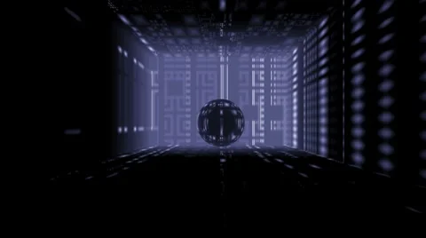 Full-sphere in a room Stock Footage 8765345