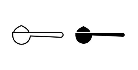 Full spoon icon Illustration designs pack for Web Stock Illustration