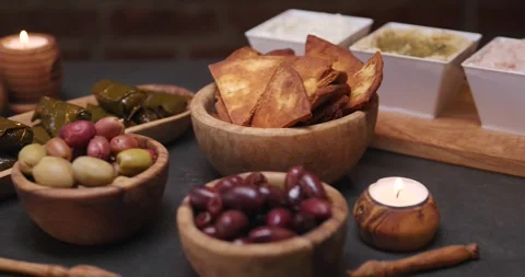 Full Spread of Tapas Charcuterie Video stock 274774337