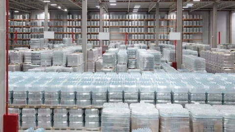Full storage of drinking water Stock Footage 270043970