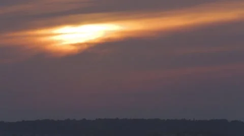 Full Sunset Stock Footage 43885380