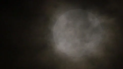Full super moon real no CG cloud moving horror film creepy Stock Footage 68643983
