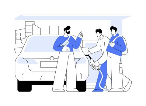 Full tank isolated cartoon vector illustrations. Ilustración de archivo
