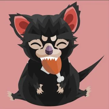Full Tasmanian Devil 스톡 일러스트