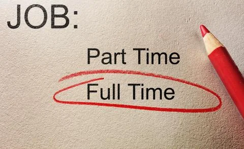 Full Time job Stock Photos