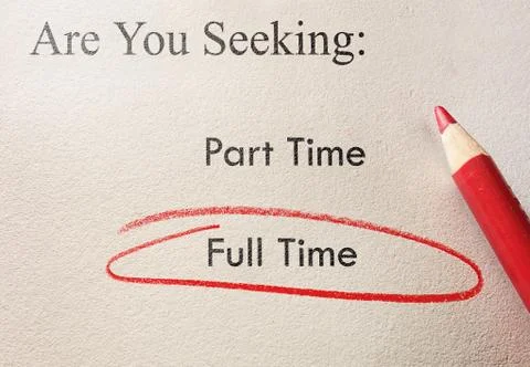 Full time job Stock Photos