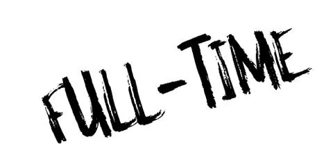 Full-Time rubber stamp Stock Illustration