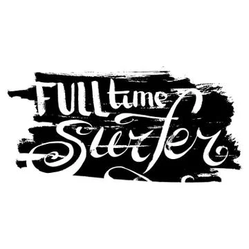 Full Time Surfer Stock Illustration