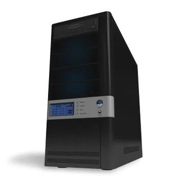 Full-tower PC Stock Illustration