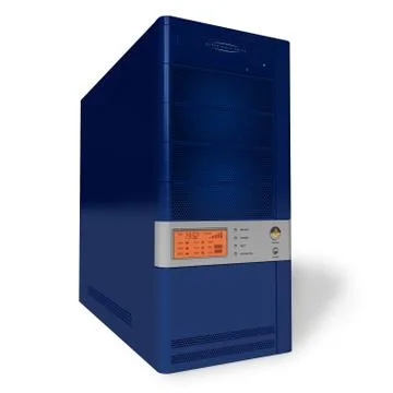 Full tower PC Illustrazione stock