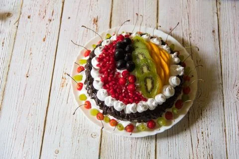 A full view of fruit cake Stock Photos