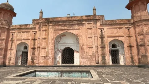 Full view of Lalbagh kella which is built by Mughal Stock Footage 280450872