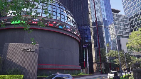 Full view of the Mexican Stock Exchange. Stock Footage 101449284