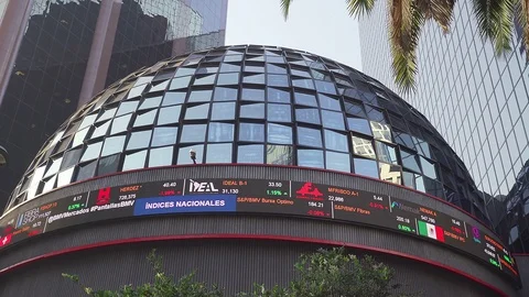 Full view of the Mexican Stock Exchange. Stock Footage 101451453