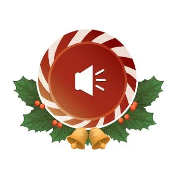 Full Volume Button Stock Illustration