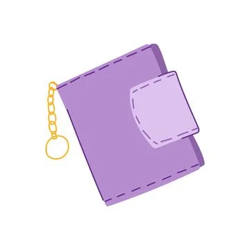 Full wallet cartoon vector illustration Stockillustratie