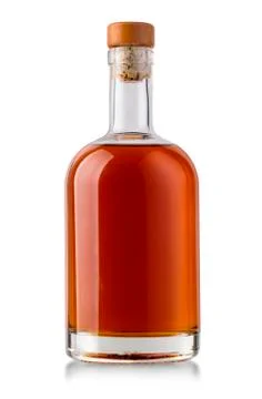 Full whiskey bottle Foto stock